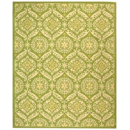 Safavieh 3 ft. x 3 ft. Round- Transitional Chelsea Green And Beige Hand Hooked Rug HK356B-3R